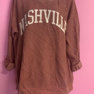 Nashville Graphic Sweatshirt in Brown